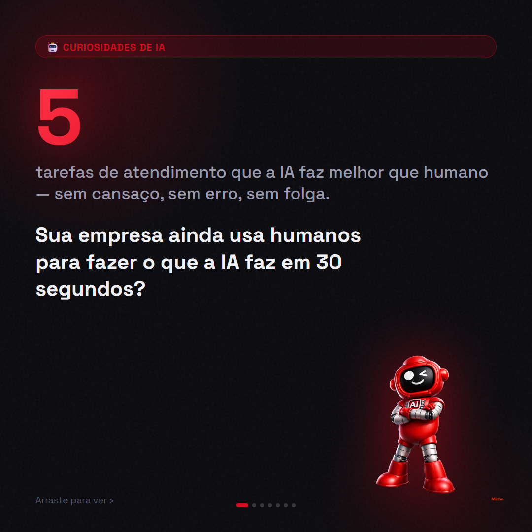 5 coisas que a IA faz melhor — slide 1